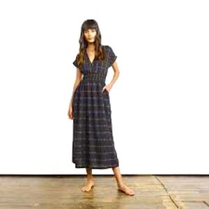 Ace & Jig Faye Dress Black and Gold Size Medium